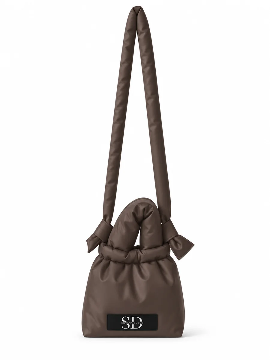 Mini Puffy Bag Café — agotado