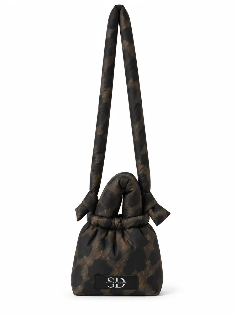 Mini Puffy Bag Dark Print — agotado